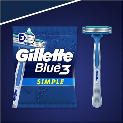 Бритви Gillette Blue 3 Simple одноразові чоловічі, 8 шт