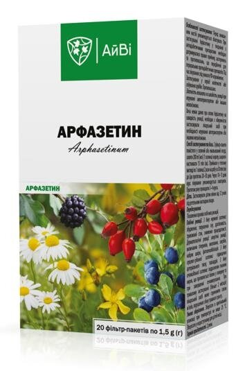 Арфазетин збір по 1.5 г №20 у філ.-пак. ТМ АйВі