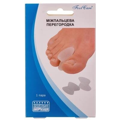 Перегородка міжпальцева Foot Care GA-9014 гелева, гіпоалергенна, розмір M (35 - 38), 1 пара
