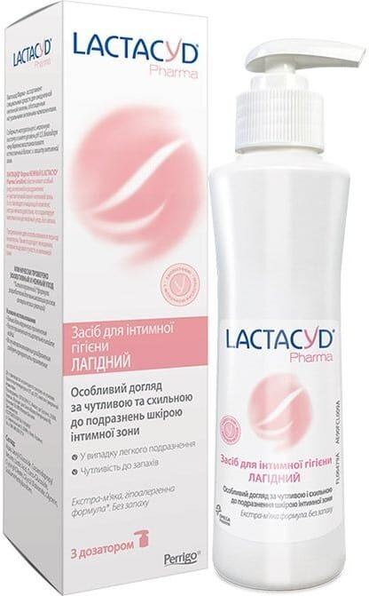Засіб для інтимної гігієни Lactacyd Pharma Лагідний, з дозатором, 250 мл
