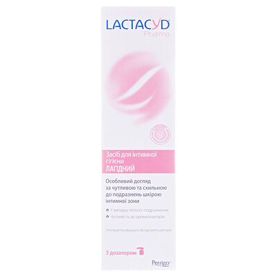 Засіб для інтимної гігієни Lactacyd Pharma Лагідний, з дозатором, 250 мл