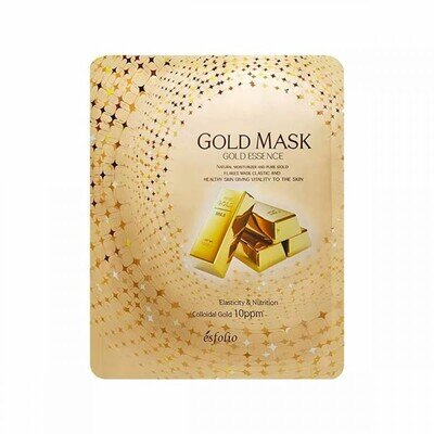 Маска тканинна для обличчя Esfolio Gold Essence Mask із золотом, 25 мл