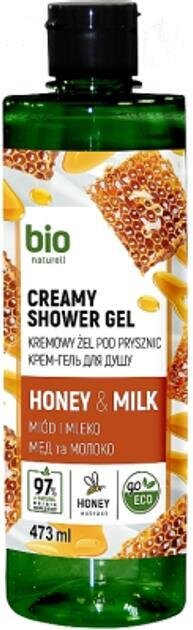 Крем-гель для душу Bio Naturell Мед і молоко, 473 мл