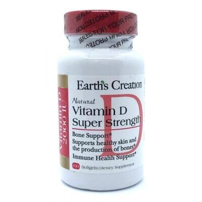 Вітамін Д Earth's Creation Vitamin D 2000 МО капсули №100