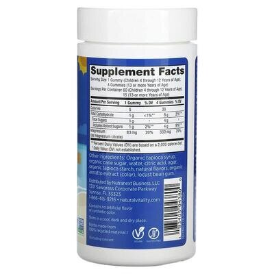 Магній для дітей Natural Vitality CALM Kids A Magnesium supplement солодкий цитрус, 60 жувальних таблеток