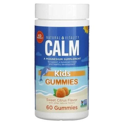 Магній для дітей Natural Vitality CALM Kids A Magnesium supplement солодкий цитрус, 60 жувальних таблеток