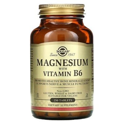 Магній В6 Solgar Magnesium with Vitamin B6 таблетки №250