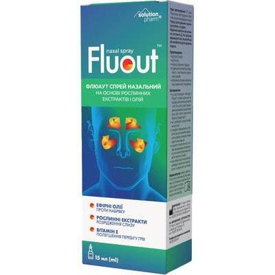 Флюаут Solution Pharm спрей для носа на основі рослинних екстрактів і олій по 15 мл у флак.