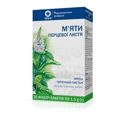 М'яти перцевої листя по 1.5 г №20 у філ.-пак.