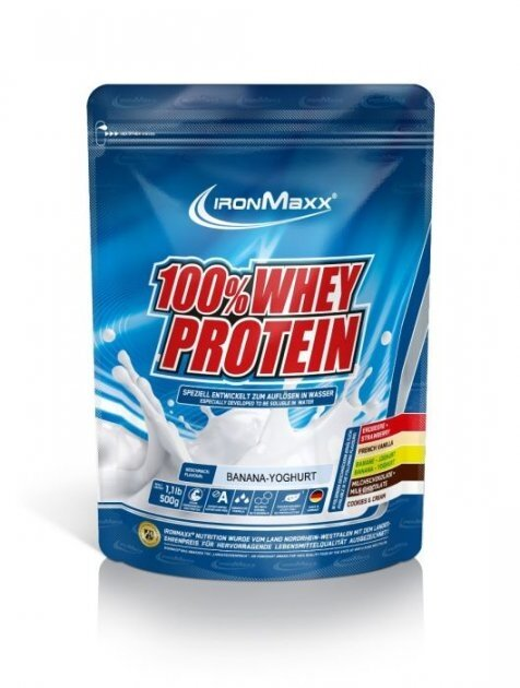 Протеїн IronMaxx 100% Whey Protein Банановий йогурт, 500 г