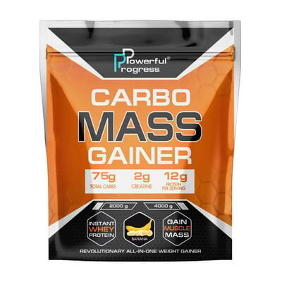 Гейнер Powerful Progress Carbo Mass Gainer banana, 4 кг