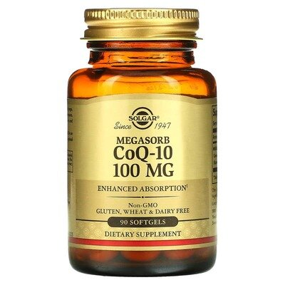 Коензим Q10 Solgar Megasorb CoQ-10 100 мг м'які капсули №90