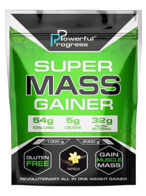Гейнер Powerful Progress Super MASS ваніль, 1 кг