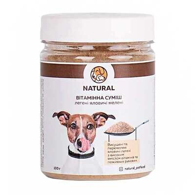 Вітамінна суміш Natural Апетайзер з легень для собак, 100 г