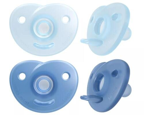 Пустушка силіконова Philips Avent Soothie SCF099/21 фігурна, 0-3 місяців, для хлопчика, 2 шт