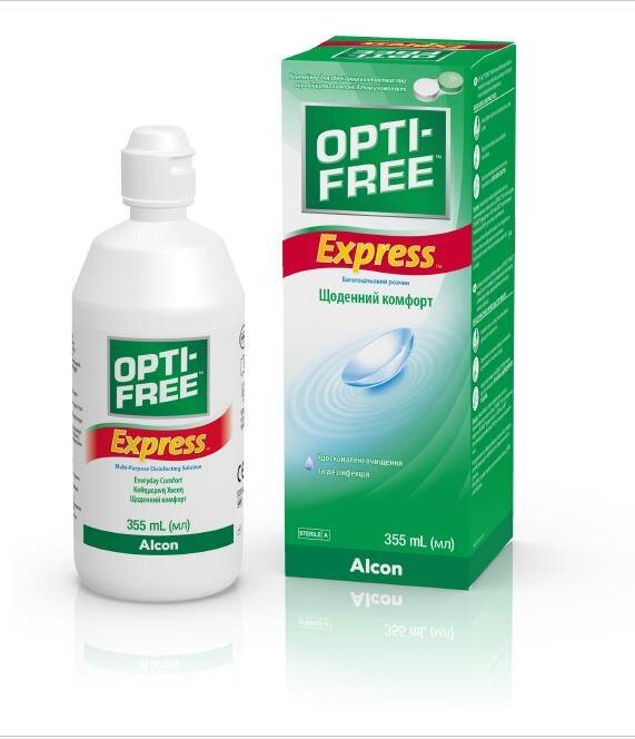 Розчин Opti-Free Express для контактних лінз по 355 мл у флак. пласт. + контейнер
