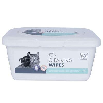 Серветки вологі M-Pets Pet Cleaning Wipes для шкіри та шерсті собак і котів будь-якого віку різних порід, 80 штук