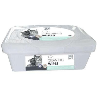Серветки вологі M-Pets Pet Cleaning Wipes для шкіри та шерсті собак і котів будь-якого віку різних порід, 80 штук