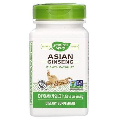 Азіатський женьшень Nature's Way Asian Ginseng 1120 мг, 100 капсул