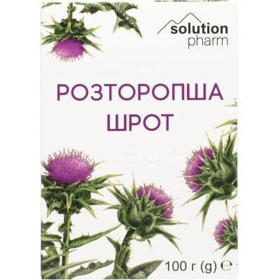 Шрот розторопші Solution Pharm по 100 г у карт. упак.