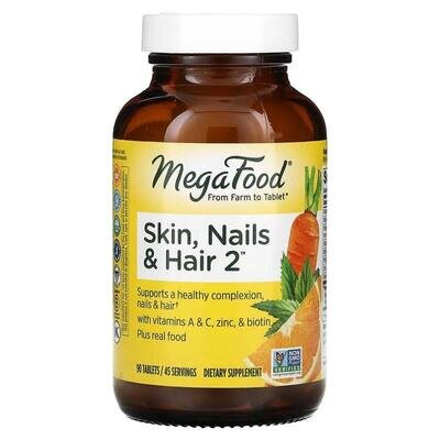 Комплекс для шкіри, нігтів і волосся MegaFood Skin, Nails & Hair 2, 90 таблеток