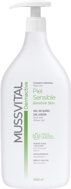 Гель для душу Mussvital Dermactive для чутливої шкіри, 1000 мл