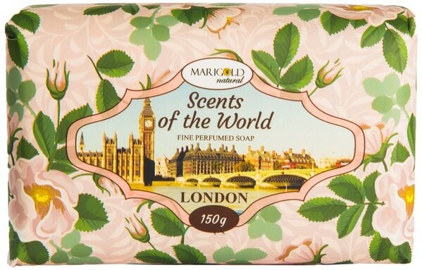 Мило тверде Marigold Natural Лондон натуральне парфумоване, 150 г