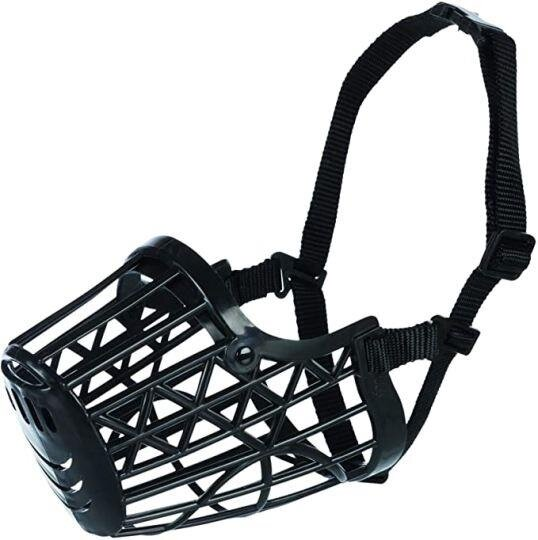 Намордник пластиковий Trixie 17606 XL для собак чорний, 31см