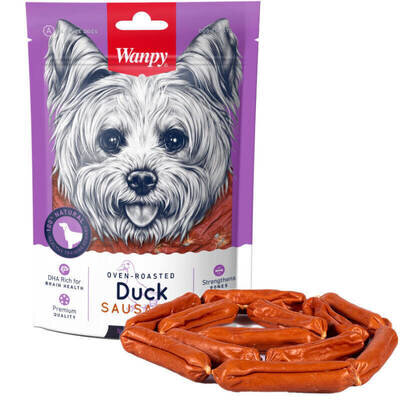Ласощі для собак Wanpy Duck Sausages Сосиски з качкою, 100 г