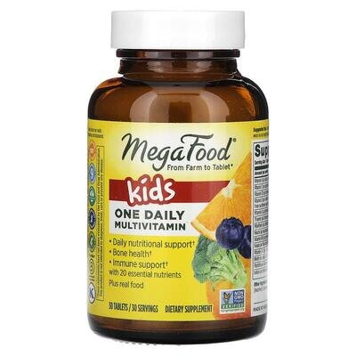 Вітаміни для дітей MegaFood Kids One Daily, 30 таблеток