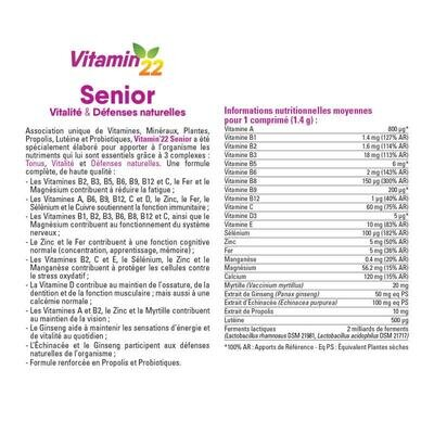Вітаміни для зрілого та похилого віку Vitamin 22 Senior таблетки №30 у флак.