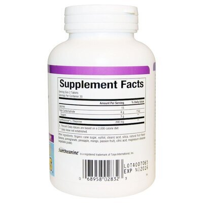 L-Теанін Natural Factors Stress-Relax Suntheanine L-Theanine 100 мг, 60 таблеток