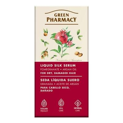 Сироватка для волосся Green Pharmacy рідкий шовк Гранат та арганова олія, 30 мл