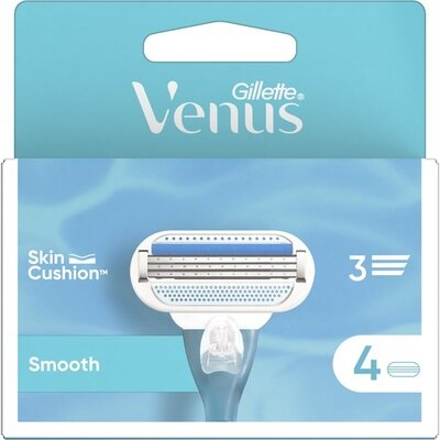 Картриджі змінні для гоління (леза) Venus 3 Smooth, 4 шт