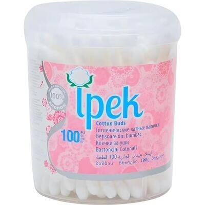 Ватні палички Ipek, 100 штук в бан.