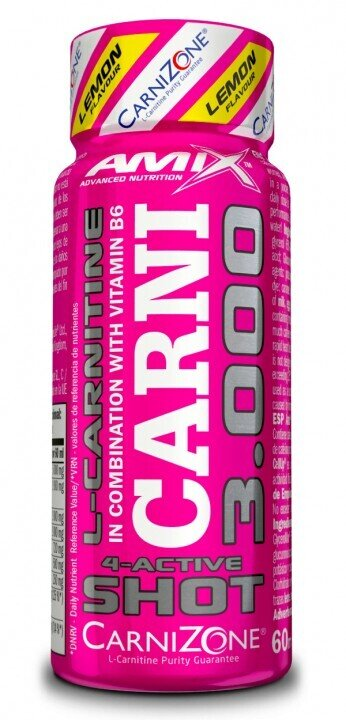 Жироспалювач Amix Nutrition CarniShot 3000 Lemon, 60 мл 1/20