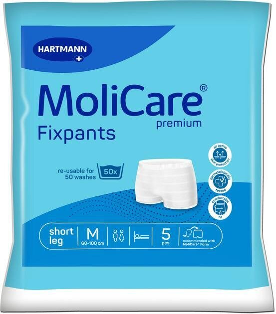 Штанці сітчасті MoliCare Premium Fixpants для фіксації прокладок, короткі, розмір M №5