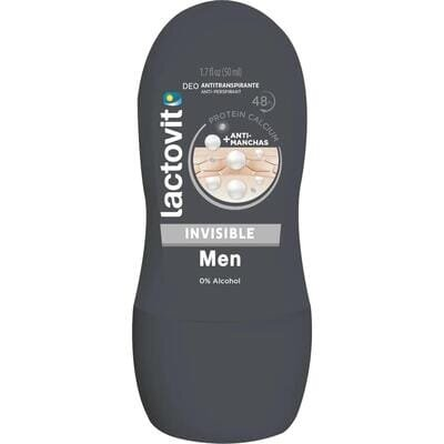 Дезодорант кульковий Lactovit Men Invisible FDA чоловічий, 50 мл