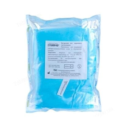 Халат медичний Славна для відвідувачів на зав'язках стерильний, розмір M (46-48) 115см, арт. 1220506