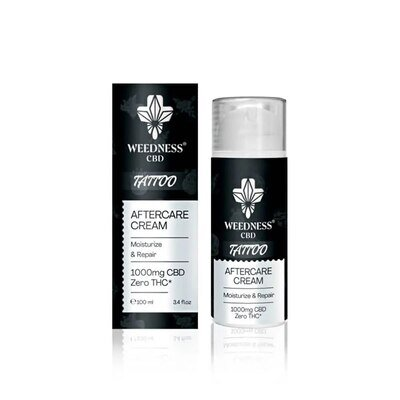 Крем Weedness Tattoo Aftercare 1000 мг CBD для догляду за татуюваннями, 100 мл