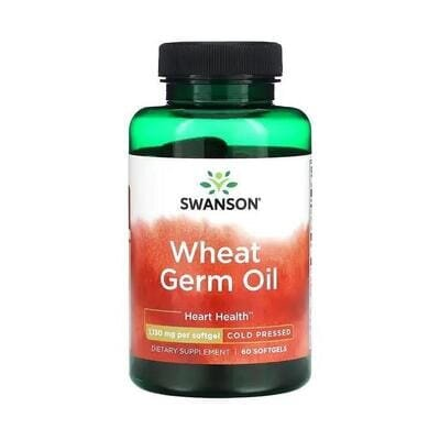 Олія з зародків пшениці Swanson Wheat germ oli 1130 мг, 60 капсул