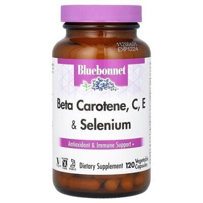 Бета-Каротин, C, Е+ Селен Bluebonnet Nutrition капсули №120