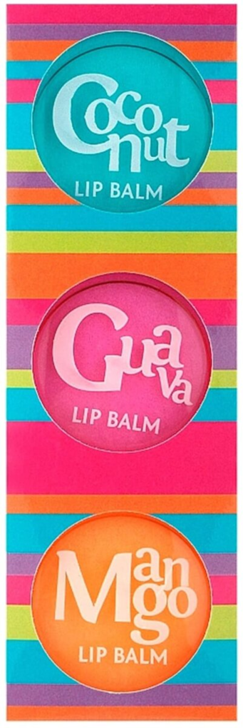 Набір Mades Cosmetics Body Resort бальзами для губ Coconut & Guava & Mango, 3 шт х 15 мл