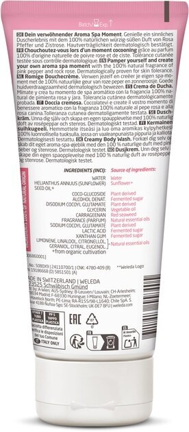 Крем-гель для душу Weleda Aroma Spa Ніжний, 200 мл