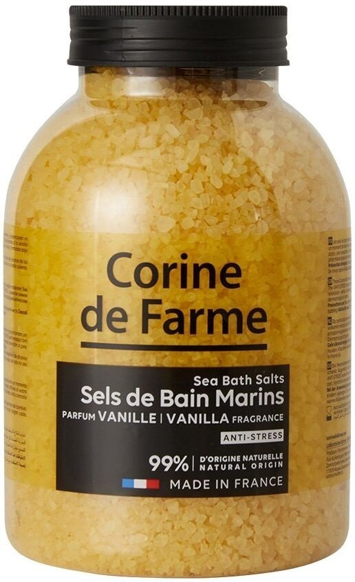 Сіль морська для ванн Corine De Farme Ваніль, 1,3 кг