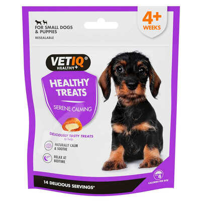 Ласощі для цуценят VetIQ Healthy Treats Serene Calming заспокійливі з куркою, ромашкою та лимонною м'ятою , 50 г