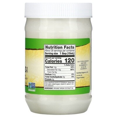 Кокосова олія NOW Real Food Virgin Coconut Oil, 591 мл