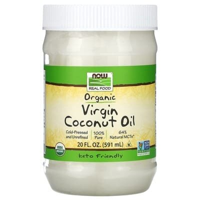 Кокосова олія NOW Real Food Virgin Coconut Oil, 591 мл