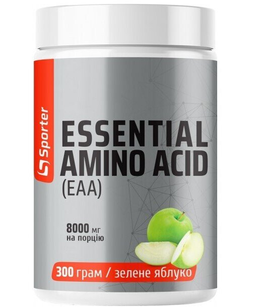 Амінокислоти Sporter EAA зелене яблуко, 300 г
