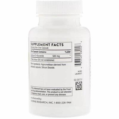 Кальцій Thorne Research Calcium D-Glucarate 500 мг, 90 капсул